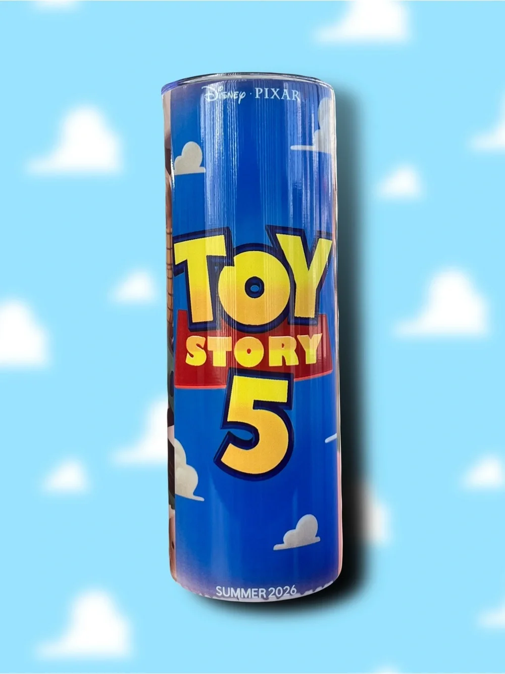 Toy Story 5 Blue Plush Rolled Pillow